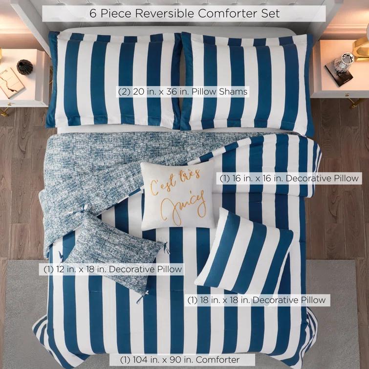 Juicy Couture Juicy Couture Cabana Stripe Comforter Sets