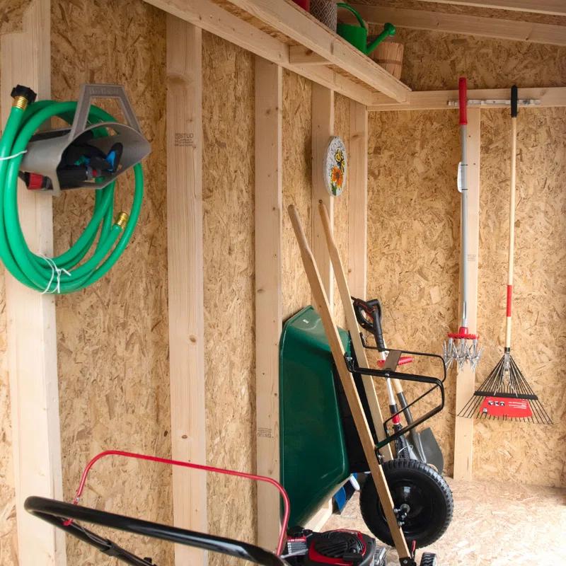 Handy Home Cambria 10 ft. W x 4 ft. D Wood Lean-To Storage Shed