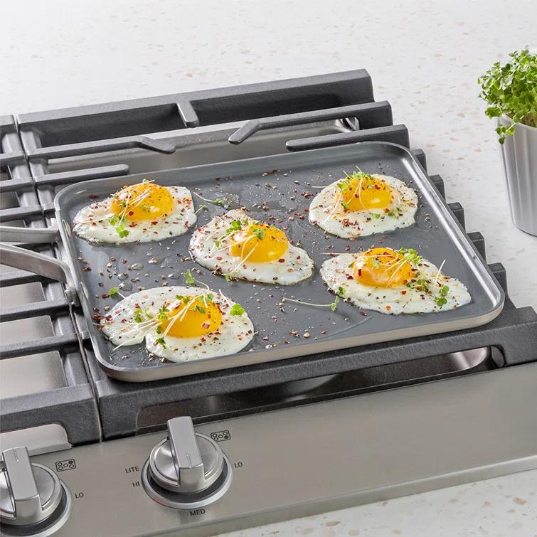Calphalon Calphalon  Premier Ceramic Nonstick 11" Square Griddle, Mushroom Gray