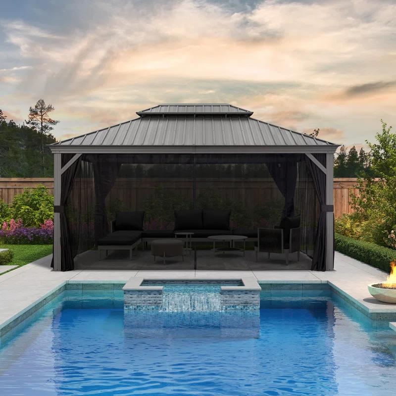 Purple Leaf Purple Leaf Aluminum Patio Gazebo