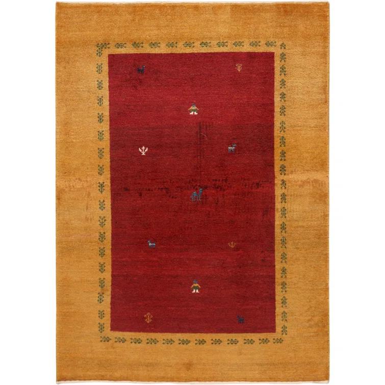 Pasargad Tribal One-of-a-Kind 3'5" X 4'9" New Age Wool Area Rug in