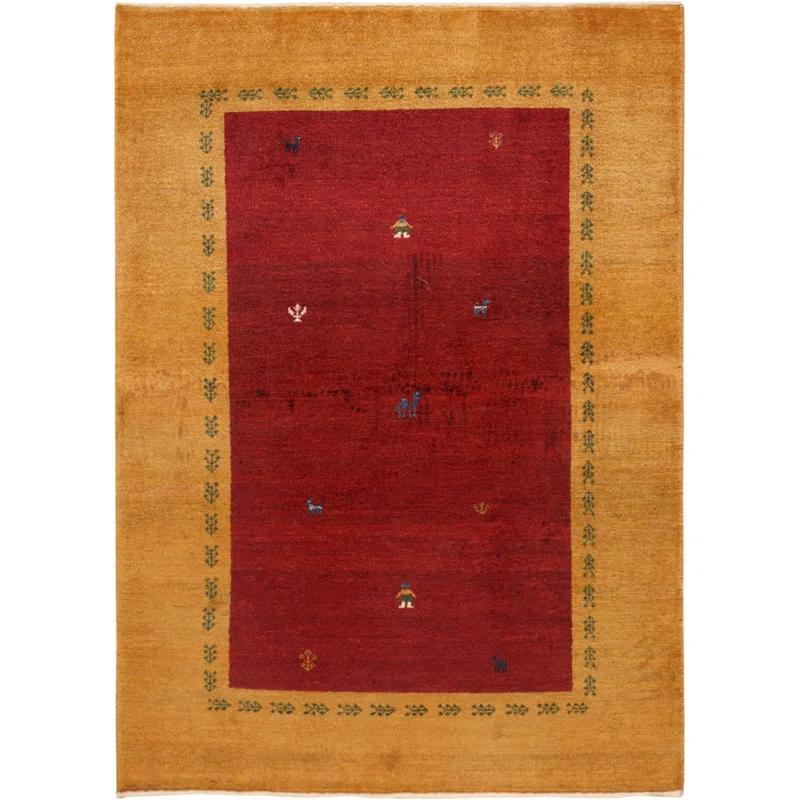 Pasargad Tribal One-of-a-Kind 3'5" X 4'9" Wool Area Rug in