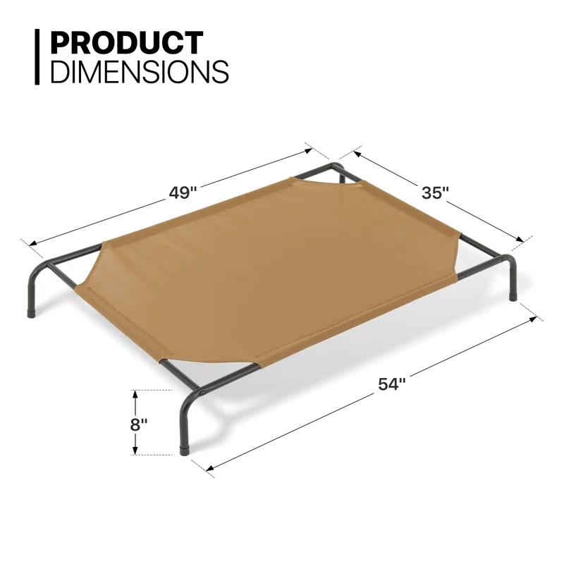 Tucker Murphy Pet™ Cooling Elevated Dog Bed, Portable Raised Pet Cot with Breathable Fabric and Alloy Steel Frame