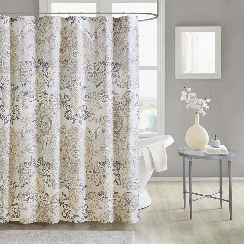 Madison Park Isla 100% Cotton Shower Curtain & Reviews | Wayfair
