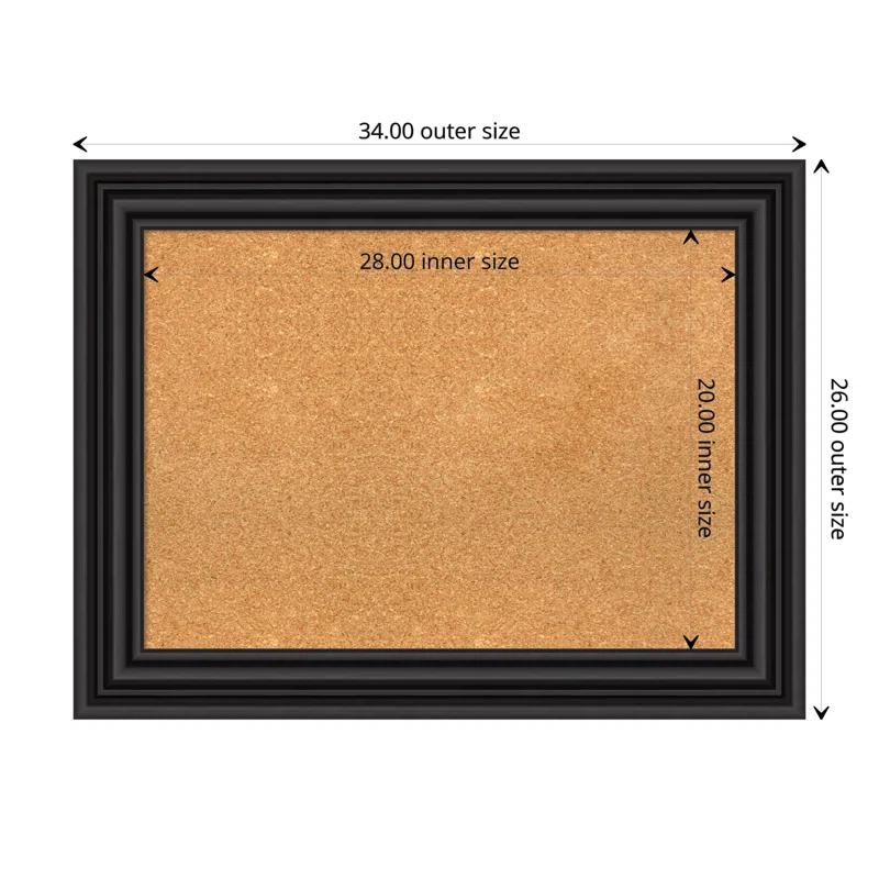 Amanti Art Colonial Wall Cork Small Bulletin Board