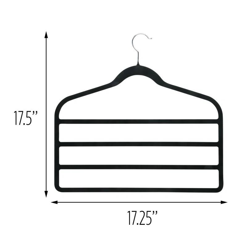 Rebrilliant Itzhak Metal Non-Slip Multi-Layer Hanger (Set of 4)