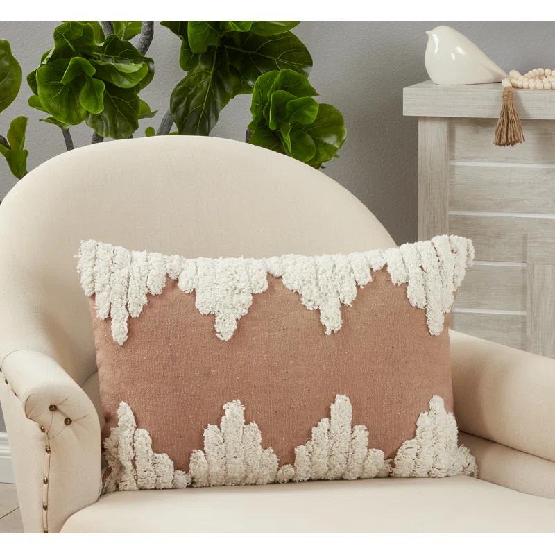 Saro Raissa Collection Cotton Throw Pillow