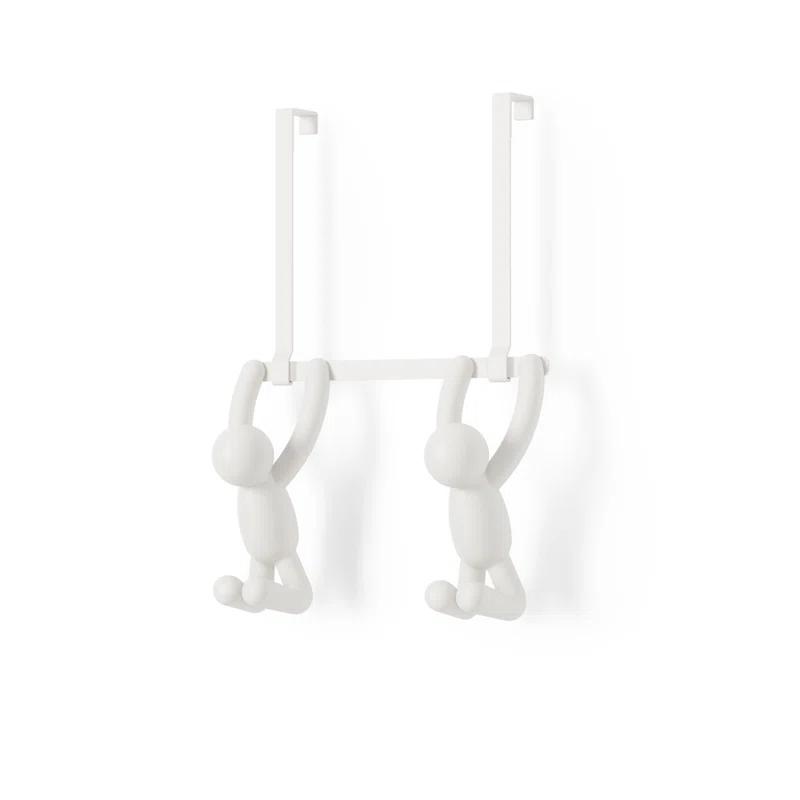 Umbra Buddy Plastic Over-the-Door 2 - Hook Wall Mounted Coat Rack