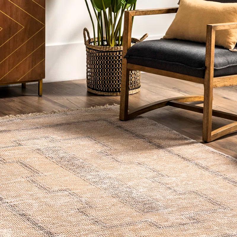 Foundry Select Ginger Cotton-Blend Beige Area Rug