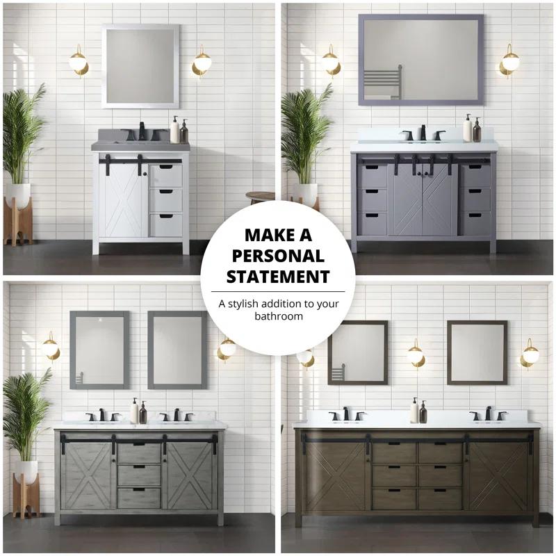 Lexora Marsyas 30 in W x 22 in D Single Bath Vanity