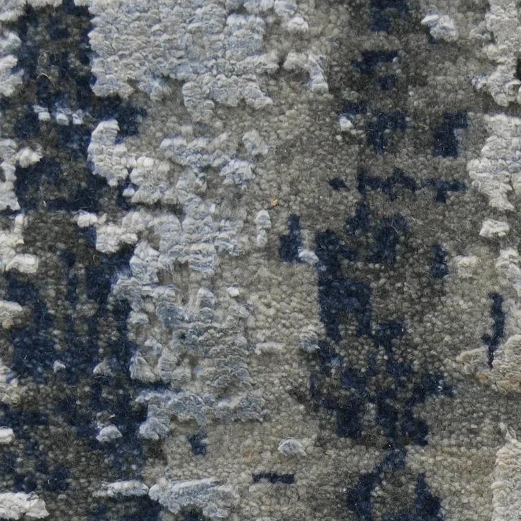 AMER Rugs One-of-a-Kind Mystique Modern Hand-Knotted 10'X14' Wool Blue Area Rug | Perigold