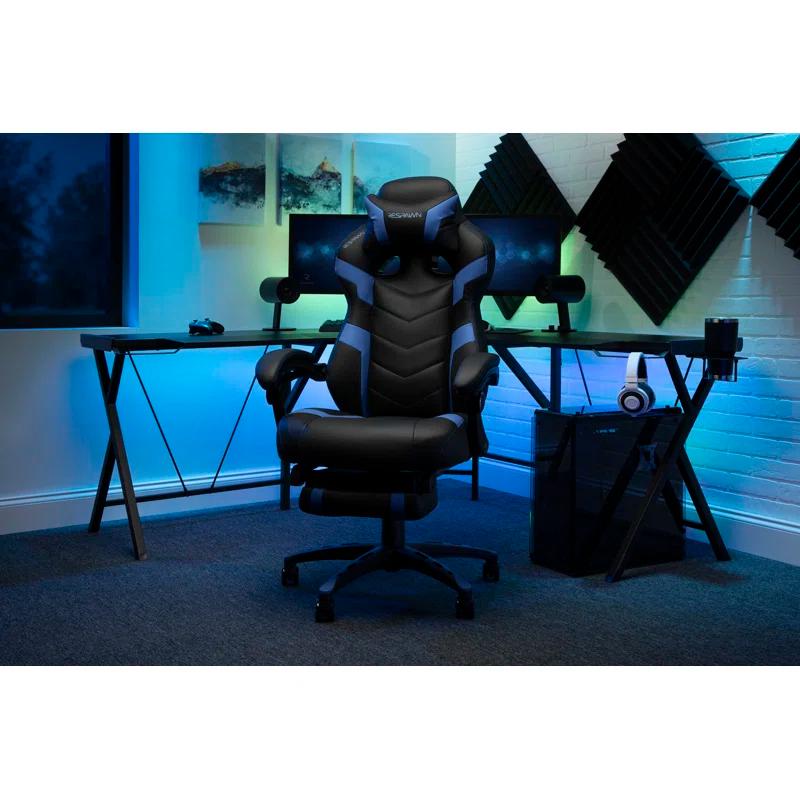 Respawn RESPAWN 110 Pro Gaming Chair - Gaming Chair with Footrest, Reclining Gaming Chair, Video Gaming Computer Desk Chair, Adjustable Desk Chair, Gaming Chairs For Adults With Headrest Pillow