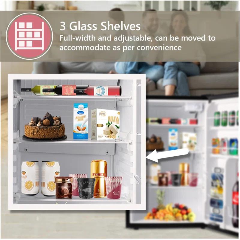 Equator Advanced Appliances Conserv 20in STAINLESS Compact Refrigerator 4.5cF Reversible Door 110V