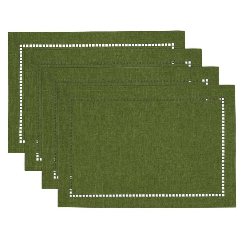 Gracie Oaks Neith Polyester No Pattern Rectangle Placemat (Set of 4)