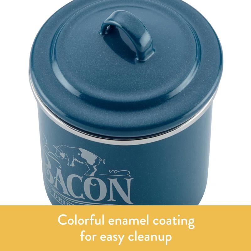 Ayesha Curry Ayesha Collection Enamel on Steel Bacon Grease Cans, Set of 2