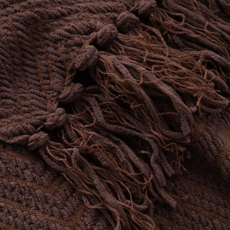 Battilo Home Throw Blanket for Couch, Super Soft Cozy Warm Throws for Twin Bed, Knit Woven Chenille Blanket Versatile for Sofa Bedroom Home Decor