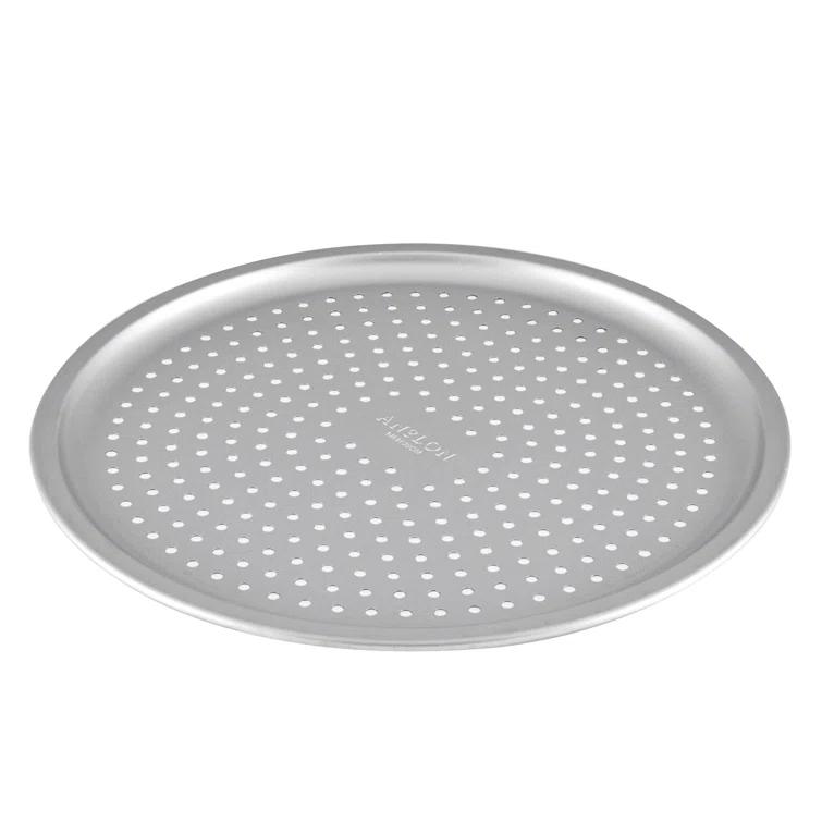 Anolon Anolon Pro-Bake Bakeware Aluminized Steel Perforated Pizza Pan, 14 Inch, Silver