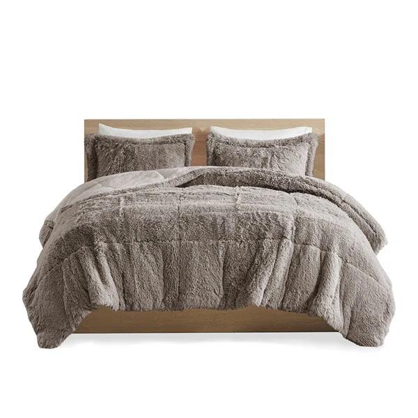 Intelligent Design Malea Shaggy Faux Fur Comforter Mini Set
