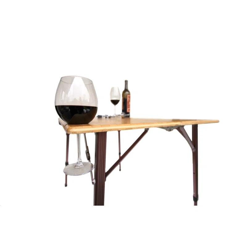 Kanpai Rectangular Bamboo Outdoor Folding Dining Table