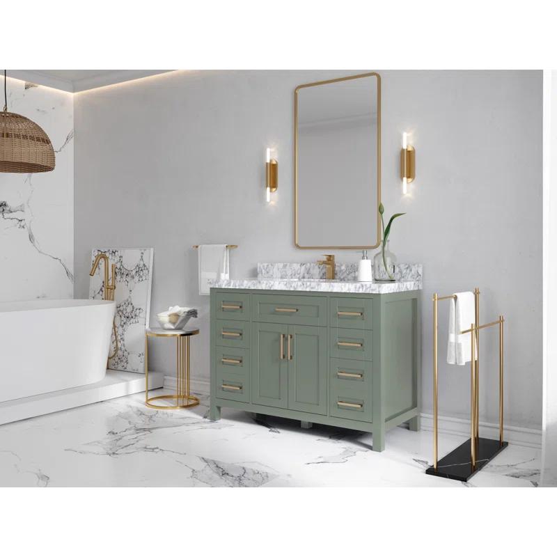 Willow Collections Cambridge 48'' Single Bathroom Vanity with Quartz Top