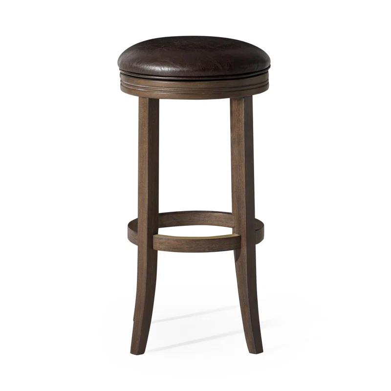 Maven Lane Maven Lane Eva Stool with Vegan Leather Upholstery