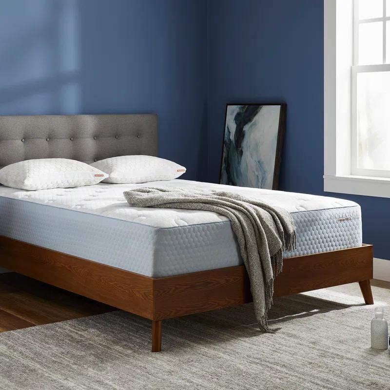 MOLECULE MOLECULE CopperWELL 13" Hybrid Cooling Gel Memory Foam and Encased Coil Medium Firm Mattress