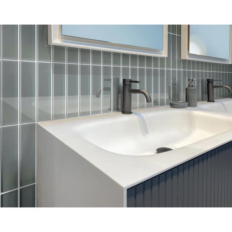 Apollo Tile 3" X 12" Glass Brick Look Subway Wall Tile