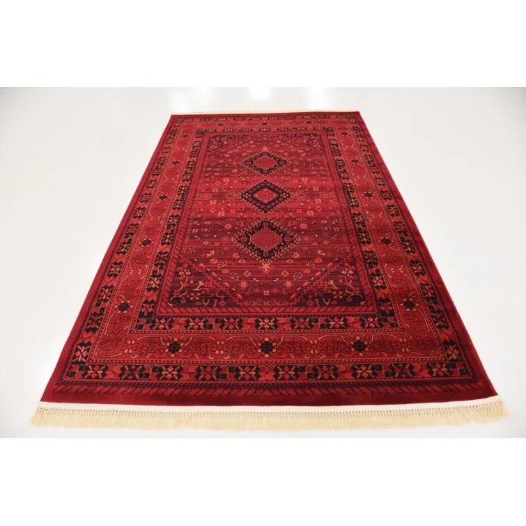 Lark Manor™ Amro Oriental Red Area Rug