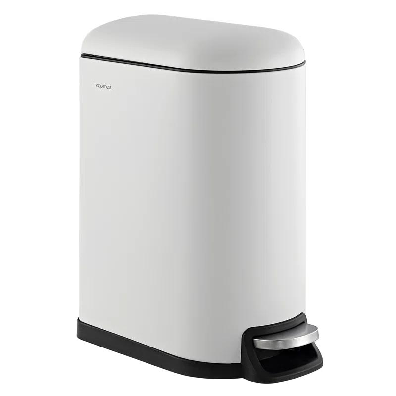 happimess Roland Steel Step On Trash Can & Reviews | Wayfair