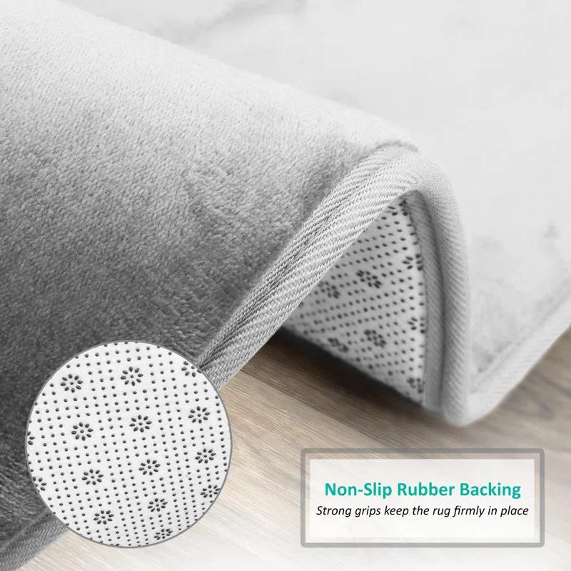Clara Clark Ultra Soft and Absorbent Memory Foam Bath Rug Set with Non-Slip Backing