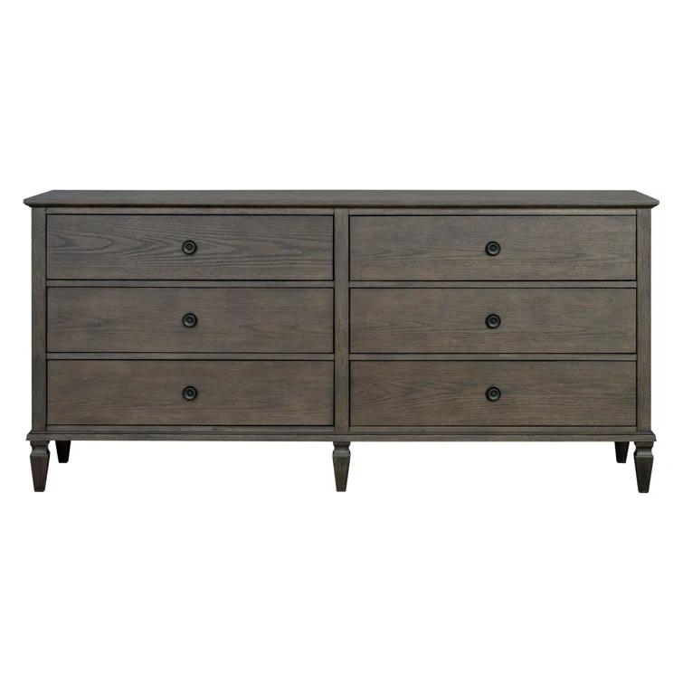 Canora Grey Victoria 6-Drawer Double Wide Wood Dresser