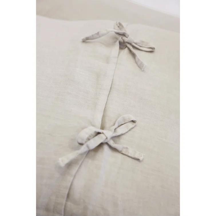 Blair Stonewashed Linen Sham by Pom Pom at Home - Taupe / Standard