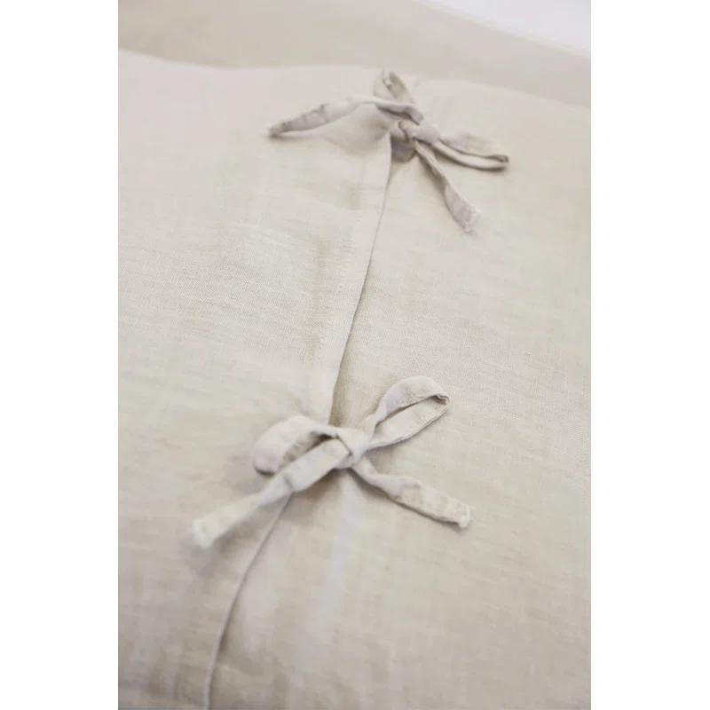 Blair Stonewashed Linen Sham by Pom Pom at Home - Taupe / Standard