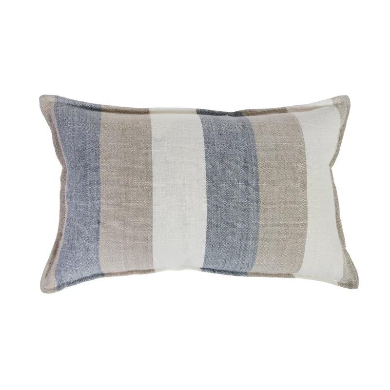 Monterey Striped Linen Throw Pillow