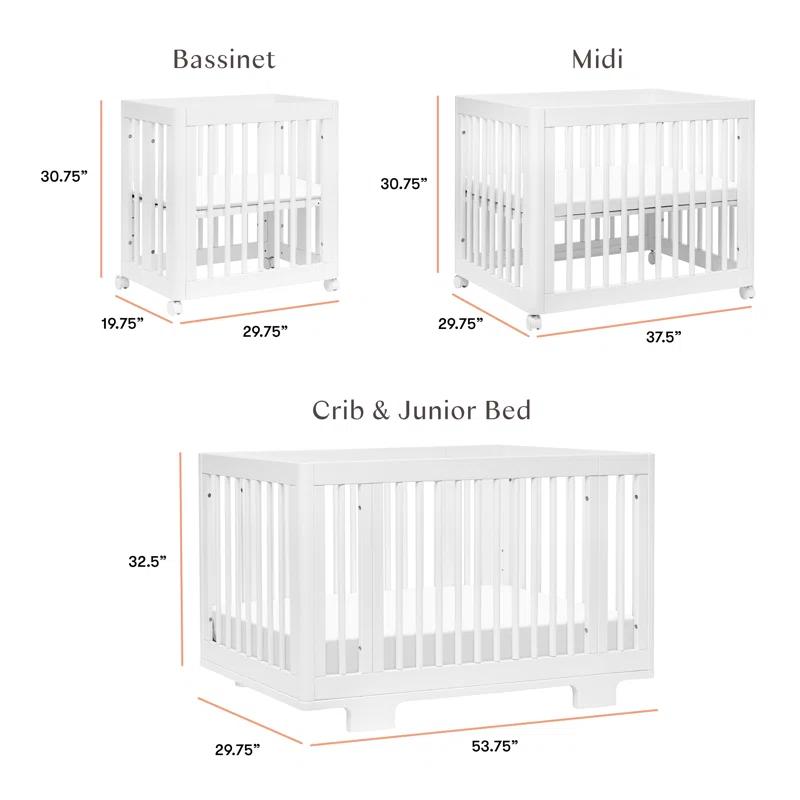 Yuzu 8-In-1 Convertible Crib With All-Stages Conversion Kits