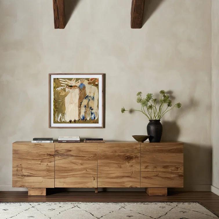 Mariana 94.5" Light Oak Buffet Sideboard