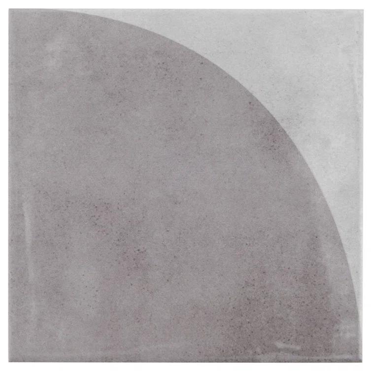 Quincy 7.87'' W x 7.87'' L Porcelain Encaustic Floor and Wall Tile