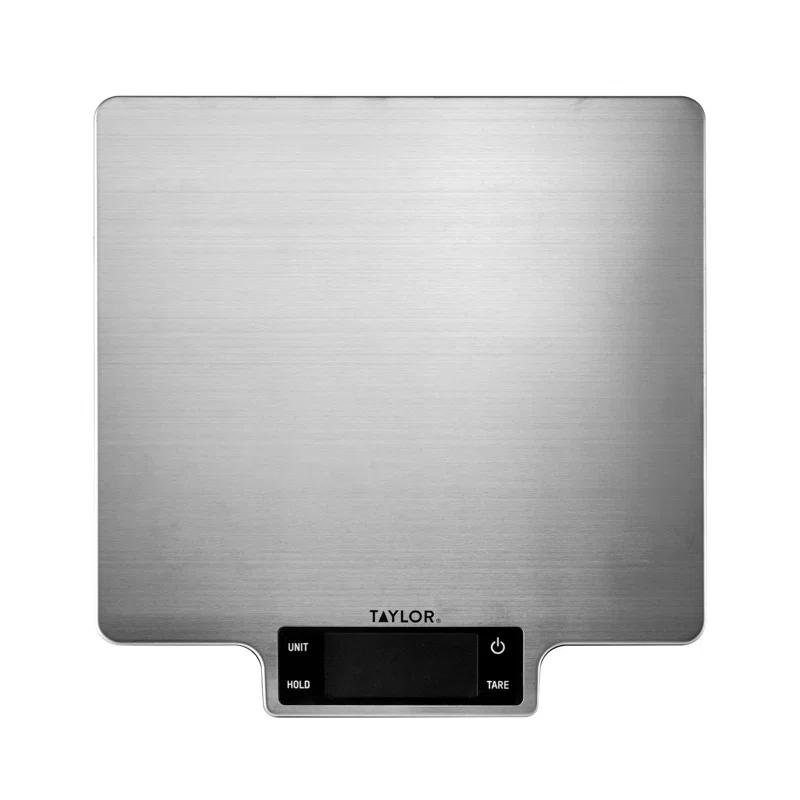 Taylor Taylor 22Lb Ultra-Precise Digital Stainless Steel Household Kitchen Scale, One, Silver