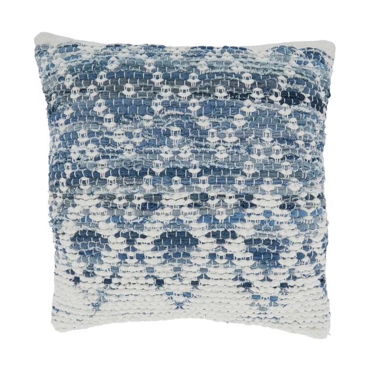 Saro Nautica Collection Geometric Cotton Pillow Cover