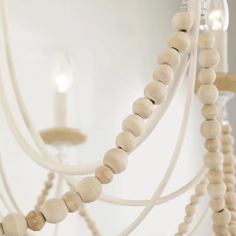 Varaluz Brentwood 6-Lt Chandelier - Country White