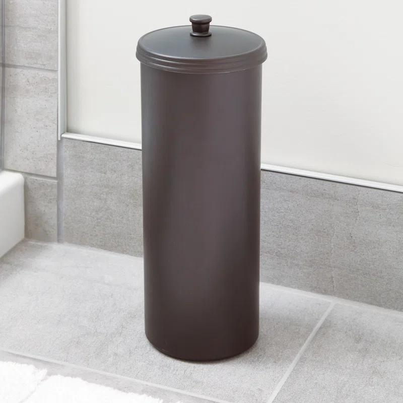 iDesign Plastic Toilet Tissue Holder Stand, The Kent Collection - Hold 3 Rolls of Toilet Paper, 6.5" x 15.5"