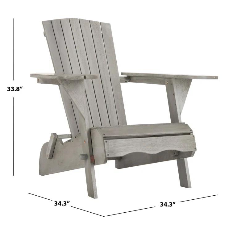 Highland Dunes Boonville Solid Wood Adirondack Chair (Set of 2)