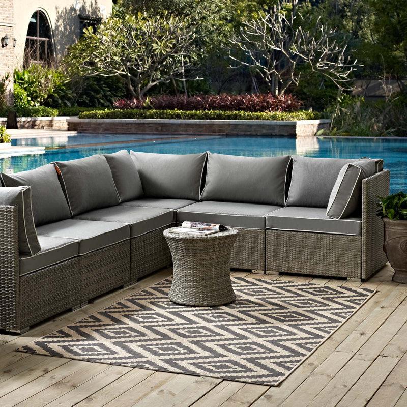 Modway Modway Jagged Geometric Diamond Trellis Indoor and Outdoor Area Rug