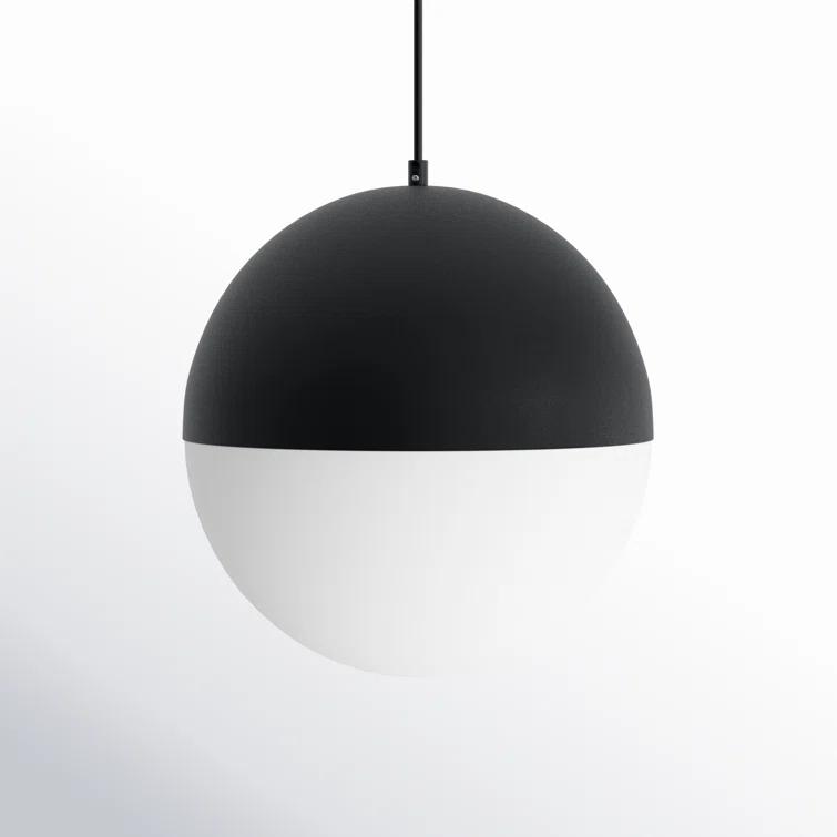 Hastings Single Light Glass Steel Dimmable Pendant