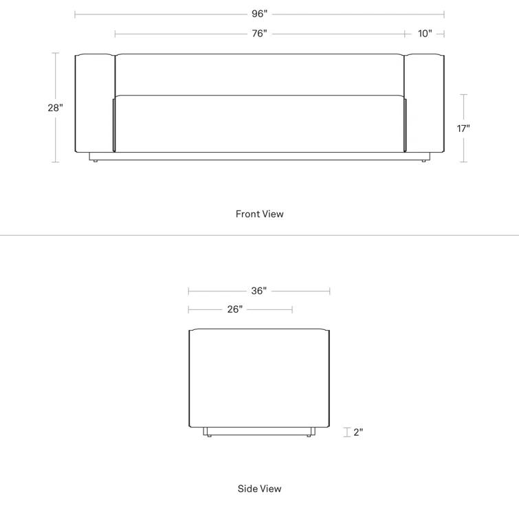 Cleon 96'' Upholstered Sofa