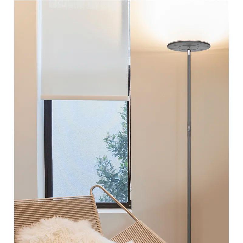 Brightech Sky Industrial 63 in. Dimmable LED Floor Lamp with Adjustable Head