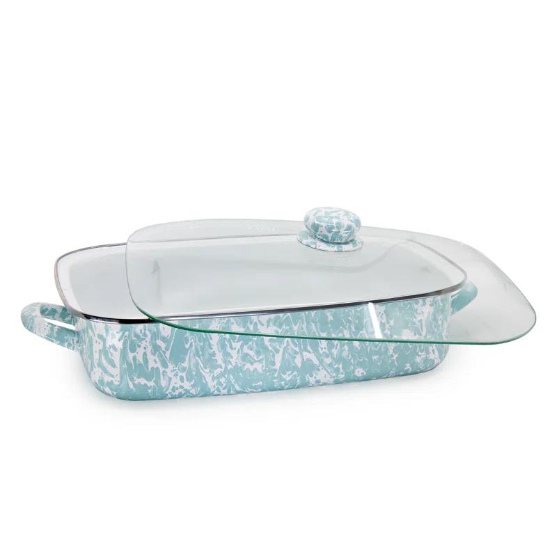 Golden Rabbit Grey Swirl Roasting Pan