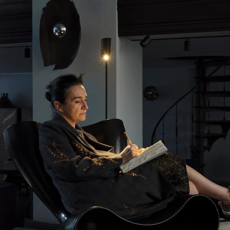 DCW Editions Vision 53.94'' Black LED Task Floor Lamp