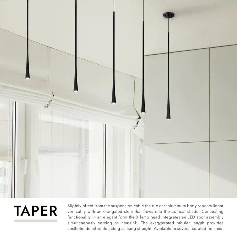 Kuzco Lighting Taper 1 - Light LED Single Pendant