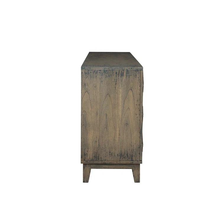 Pearl 74" Distressed Brownish-Grey Oak Sideboard
